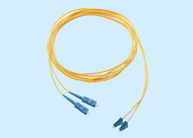 China Sc dos conectores da fibra ótica do cabo de remendo/duplex único modo 1-100 mt do Lc 3 milímetros fornecedor