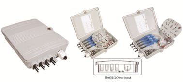 China Caixa de distribuição de fibra ótica 213X163X47mm, adaptadores fixados na parede, de IP65,8pcs OU divisor 1X8 fornecedor