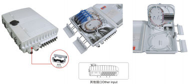 China caixa de distribuição plástica GFS-16G da fibra, 16adaptor/1: 16/2x1: 8 PLC, 293X219X84mm, parede/polo-montado, IP65, apoio sem cortes fornecedor