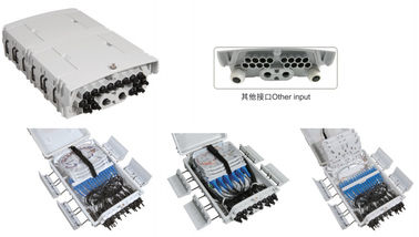 China caixa de distribuição plástica GFS-16N da fibra, SC 16CORES/2X1: 8PLC, 330X210X87mm, parede/polo-montou, IP65, apoia sem cortes fornecedor