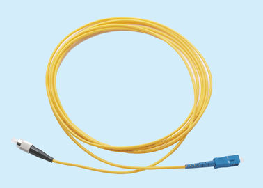 China CABO de REMENDO FC/SC do conector simples de uma fibra ótica de 3 milímetros ÚNICO MODO 1-100MT fornecedor