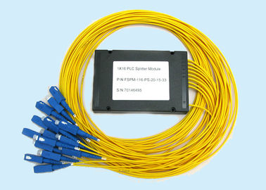 China Divisor de fibra ótica 1*16 para a fibra de rachadura da rede da topologia de ODN - acopladores óticos do PLC fornecedor