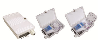 China Caixa de distribuição ótica da fibra plástica, 191X120X44mm, adaptador fixado na parede, de IP65,4pcs ou divisor 1x4 fornecedor