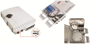 China Caixa de distribuição de fibra ótica 250X200X72mm, adaptadores fixados na parede, de IP65,8pcs OU divisor 1X8 fornecedor