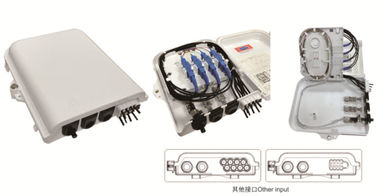 China Caixa de distribuição de fibra ótica 227X181X54.5mm, fixada na parede (Indoor&amp;outdoor), divisor de IP65,8SC/8duplex LC/1X8 fornecedor