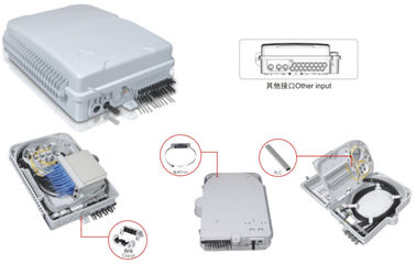 China Caixa de distribuição ótica da fibra plástica, 320X240X100mm, fixados na parede (INTERNO), DIVISOR de IP65,2PCS 1X8 /1X16, apoio sem cortes fornecedor