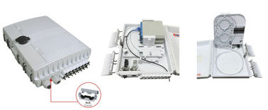 China caixa de distribuição plástica GFS-16G-1 da fibra, 1X1: 16PLC/2x1: 8PLC, 293X219X84mm, parede/polo-montado, IP65, apoio sem cortes fornecedor